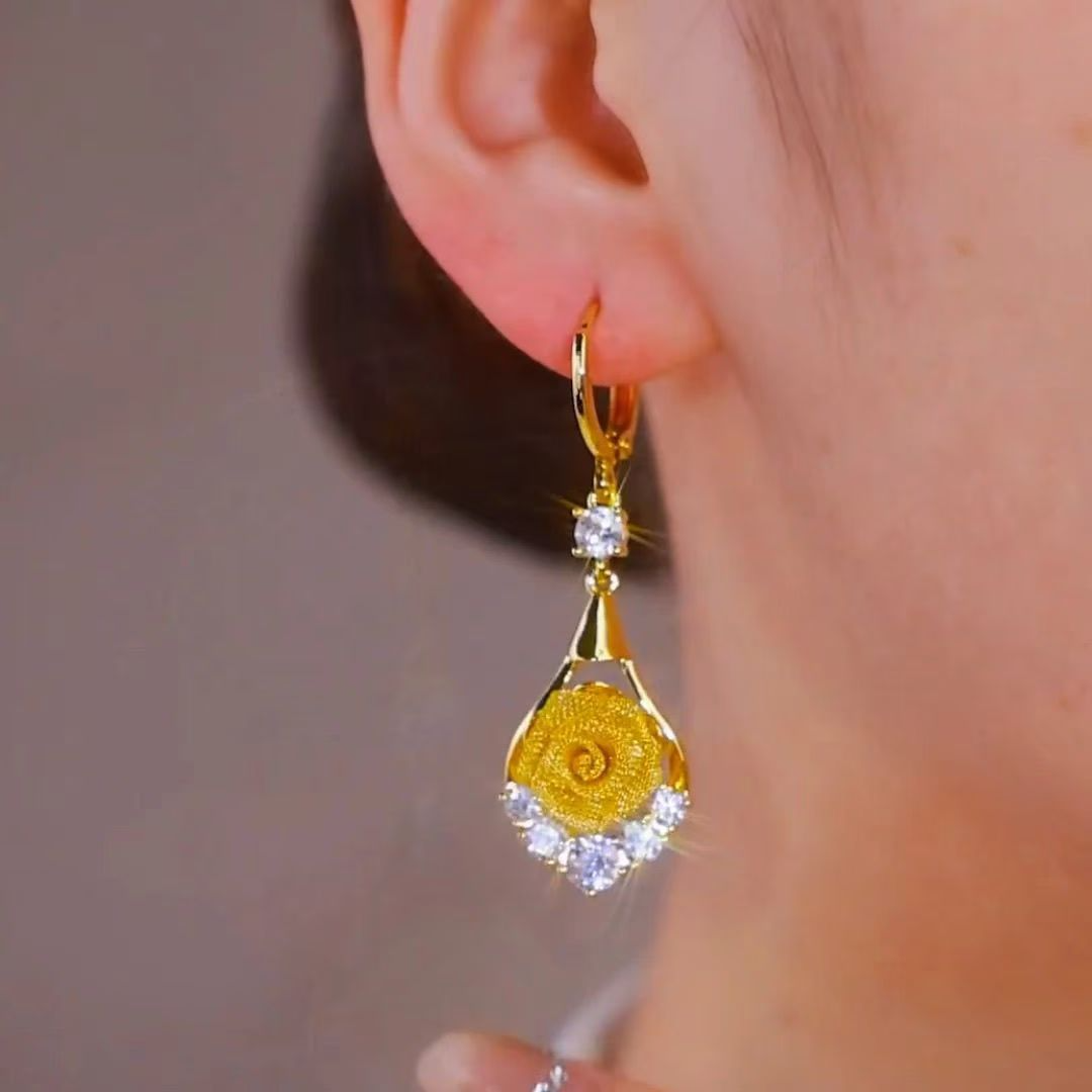 Flower Drop Floral Earrings