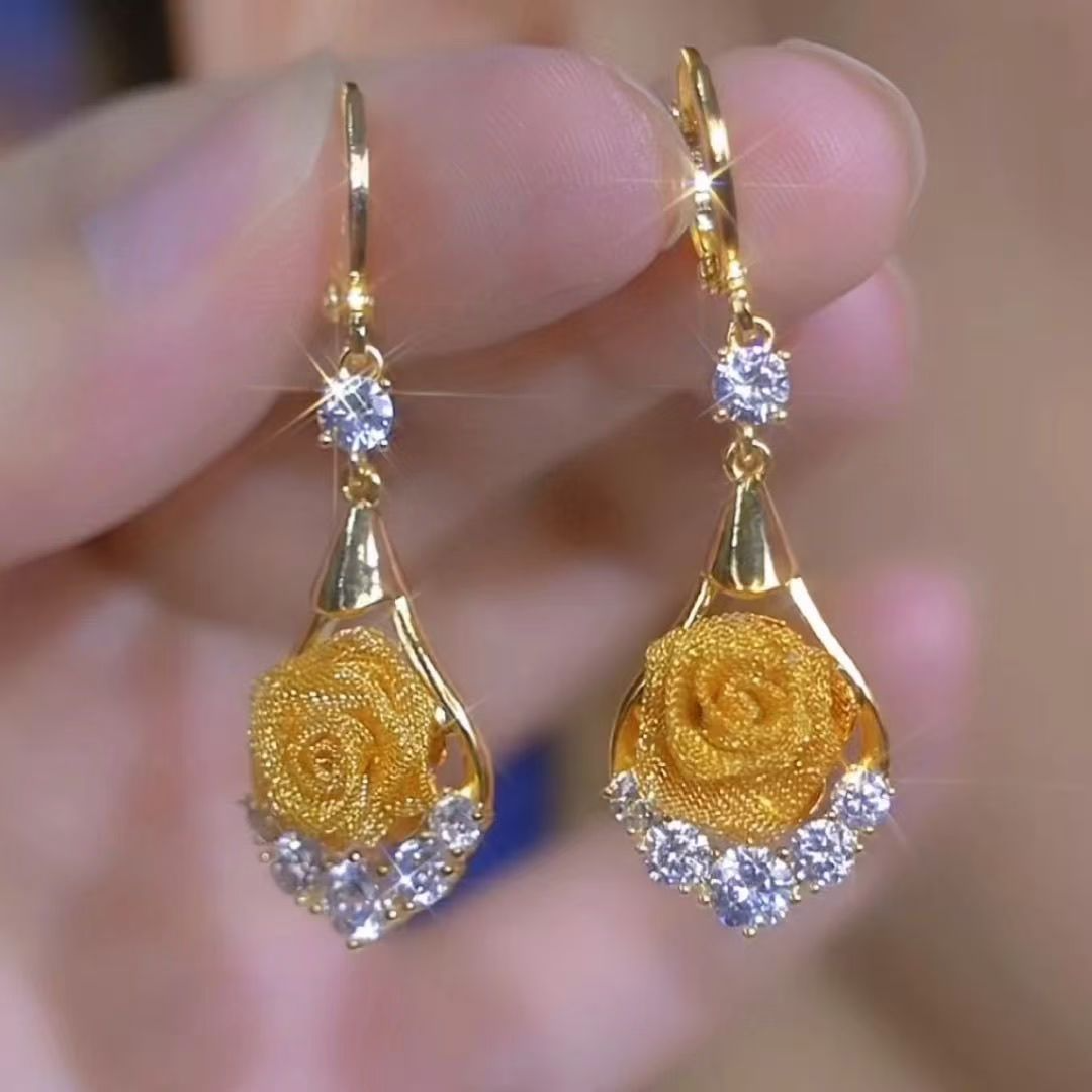 Flower Drop Floral Earrings